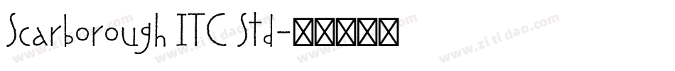 Scarborough ITC Std字体转换
